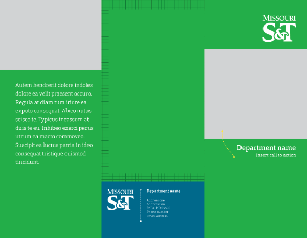InDesign Brochure Green Picture